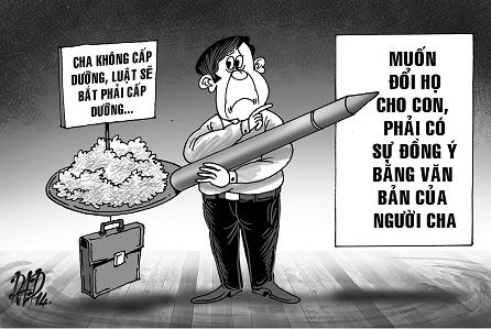 Bố né nghĩa vụ cấp dưỡng, mẹ xin đổi họ cho con